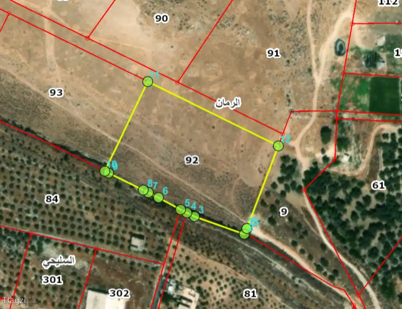 land for sale in Al-romman #5110