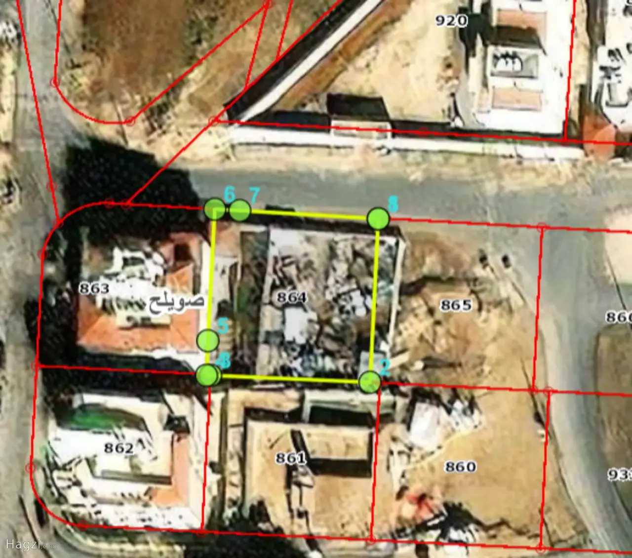 land for sale in Arqoub Khalda #4690