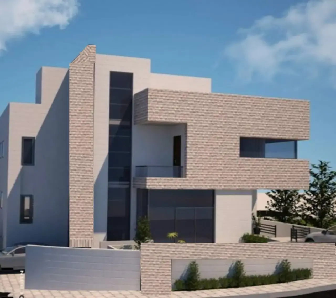 Shell duplex villa for sale in Graiba, on three 12 m streets