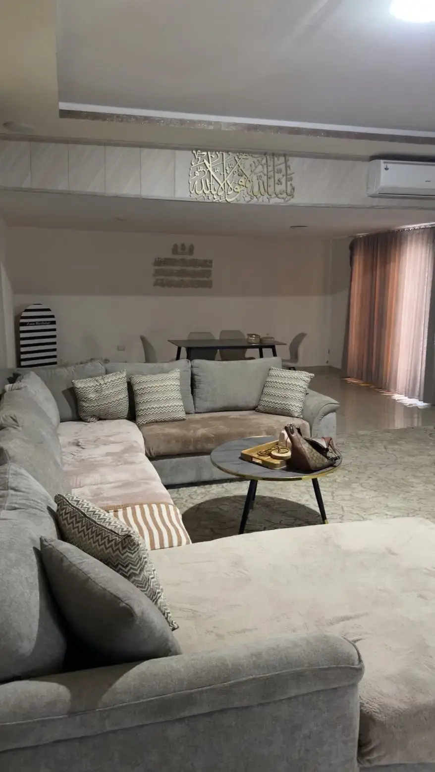Basement 3-bedroom apartment with private entrance and yard in a new building, Al Sareeh