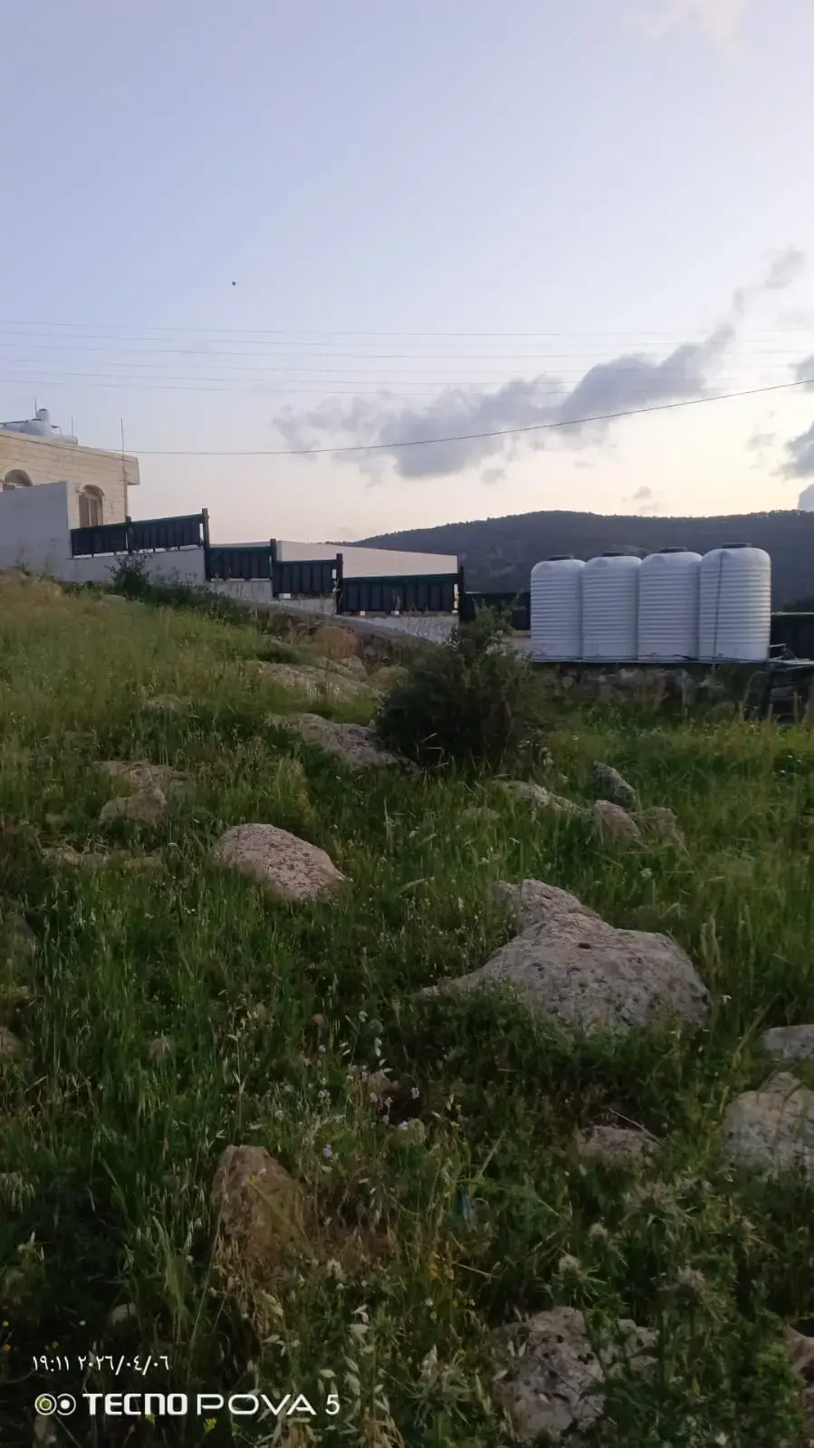 Subdivided 730 m² plot in Marsa', Jerash, 950 m from the Irbid-Amman road