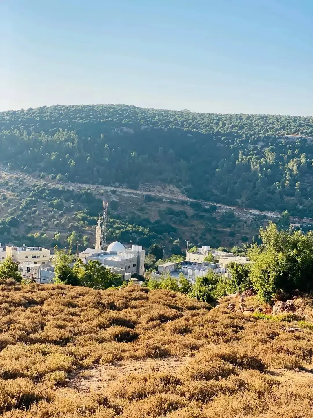 Fully serviced 798 m² residential plot with panoramic view for sale in Ein Jana