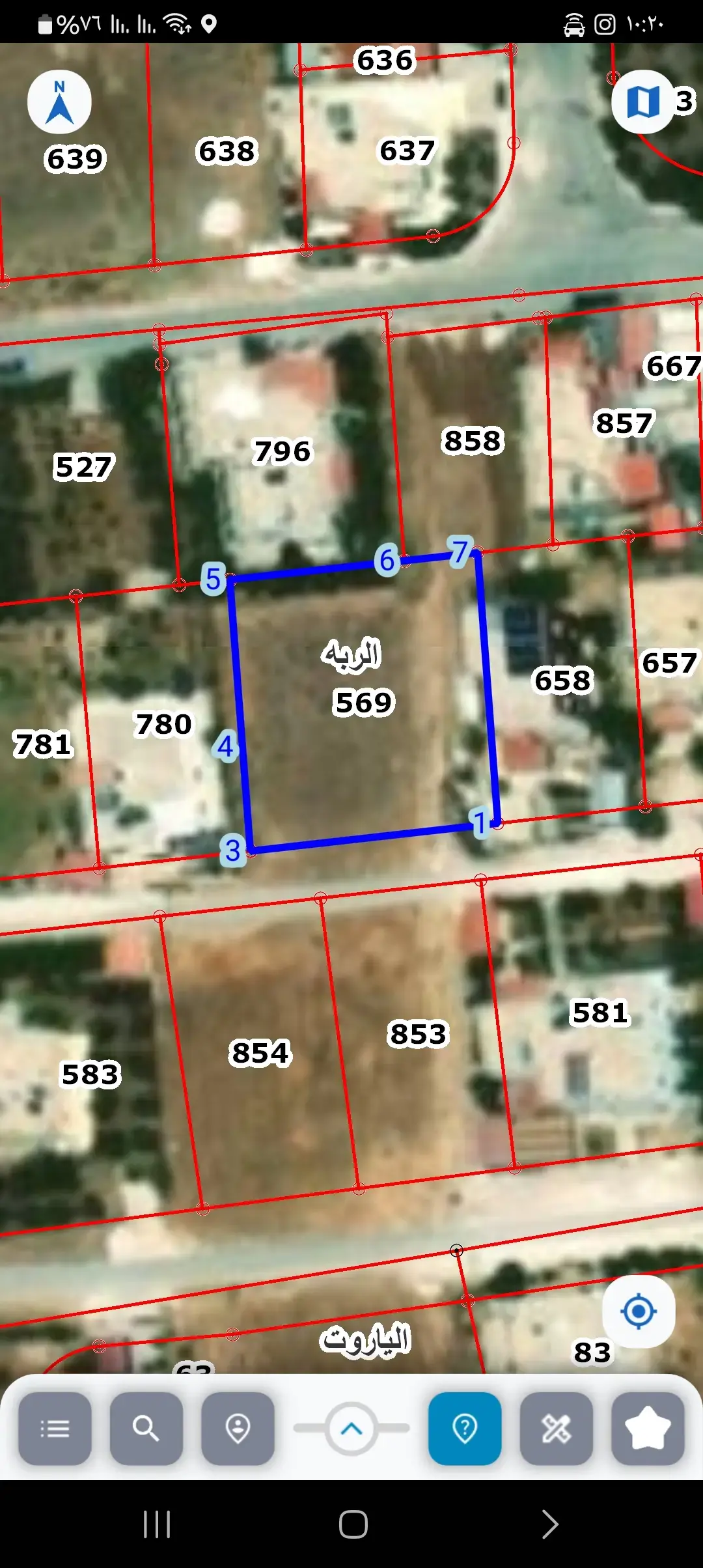 Residential plot of 944 m² for sale in Hay Mashhour, Al-Qasr, Karak
