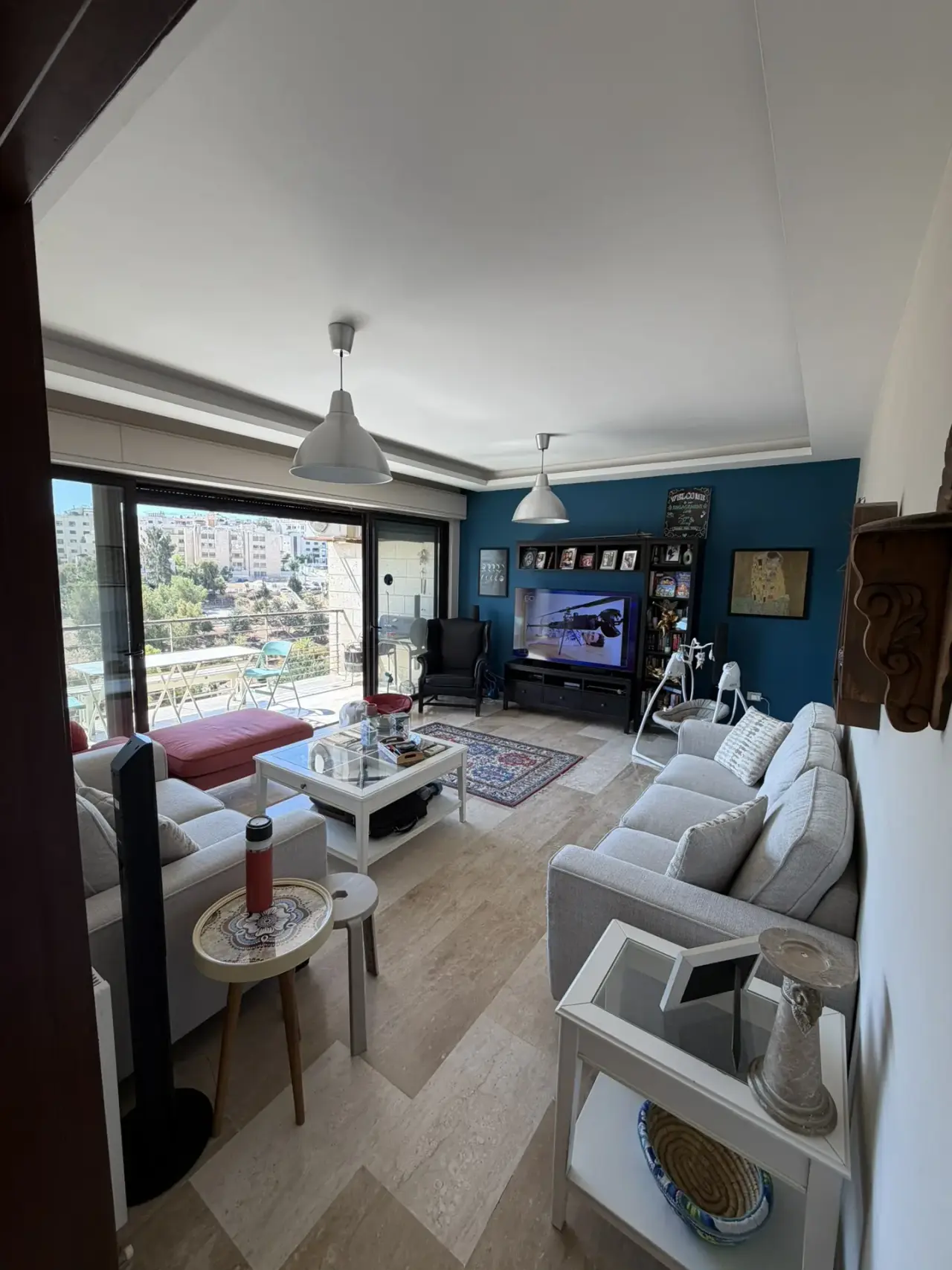180 m² second-floor apartment with three balconies for sale in Wadi Saqra
