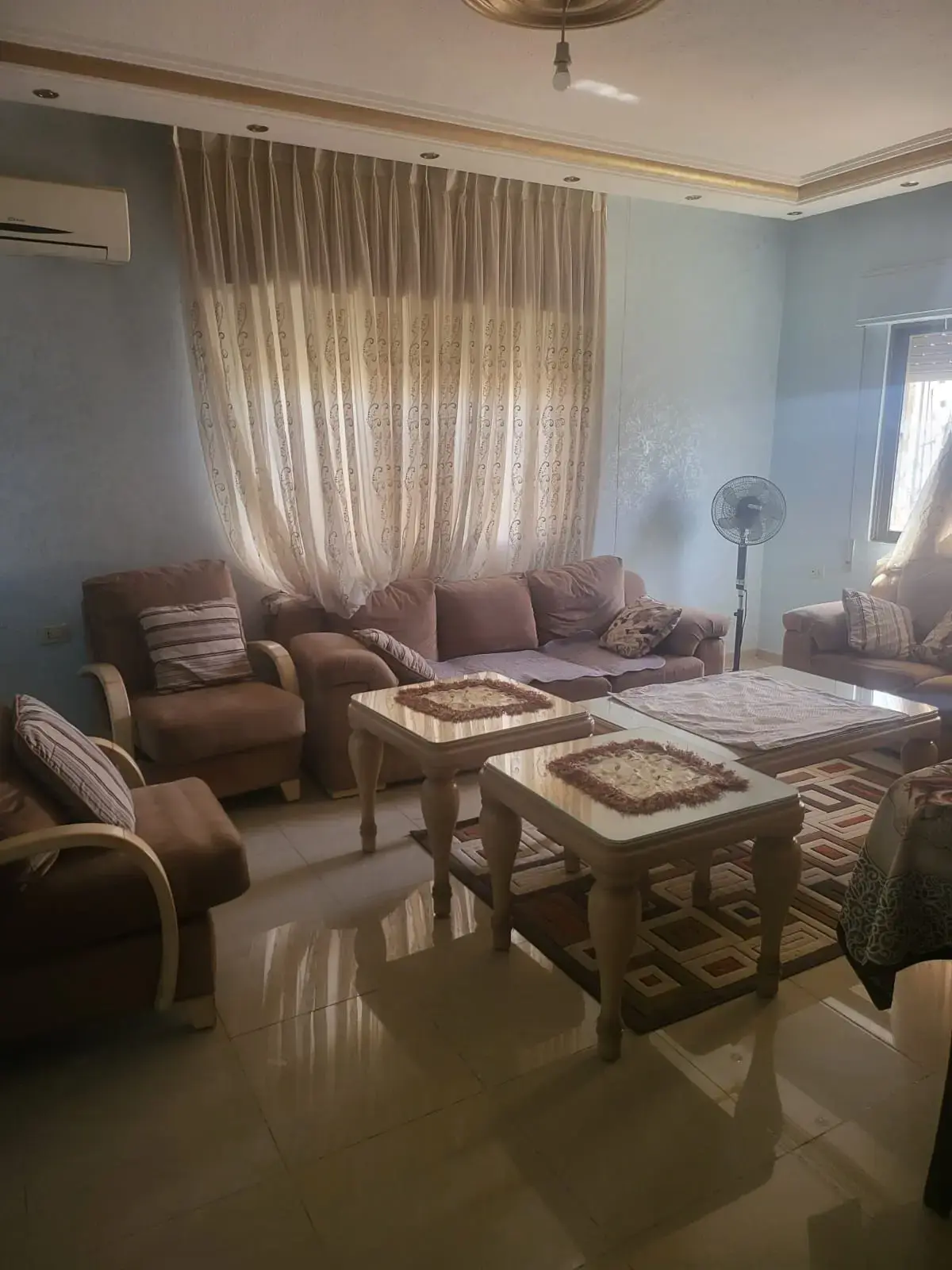 Fully furnished 3-bedroom apartment for rent near Prince Hamzah Hospital, Al Hashmi Al Shamali