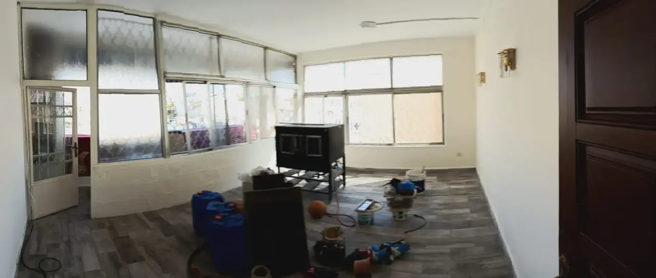 For a small family or students: semi-furnished 3-room flat in Marka Al Shamaliya
