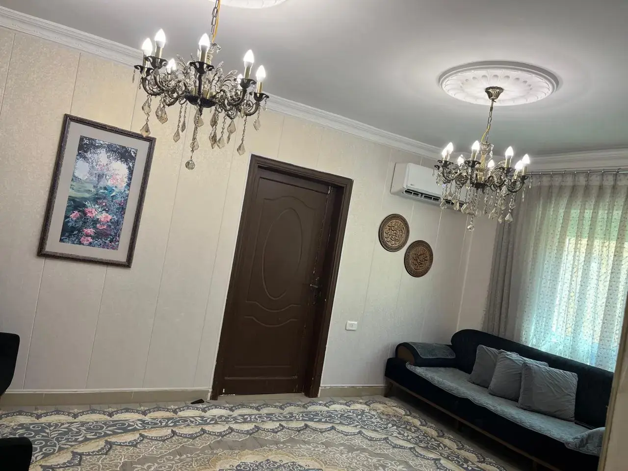 135 m² garden-level apartment with 100 m² yard and fountain for sale, Iskan Al Atiba', Irbid