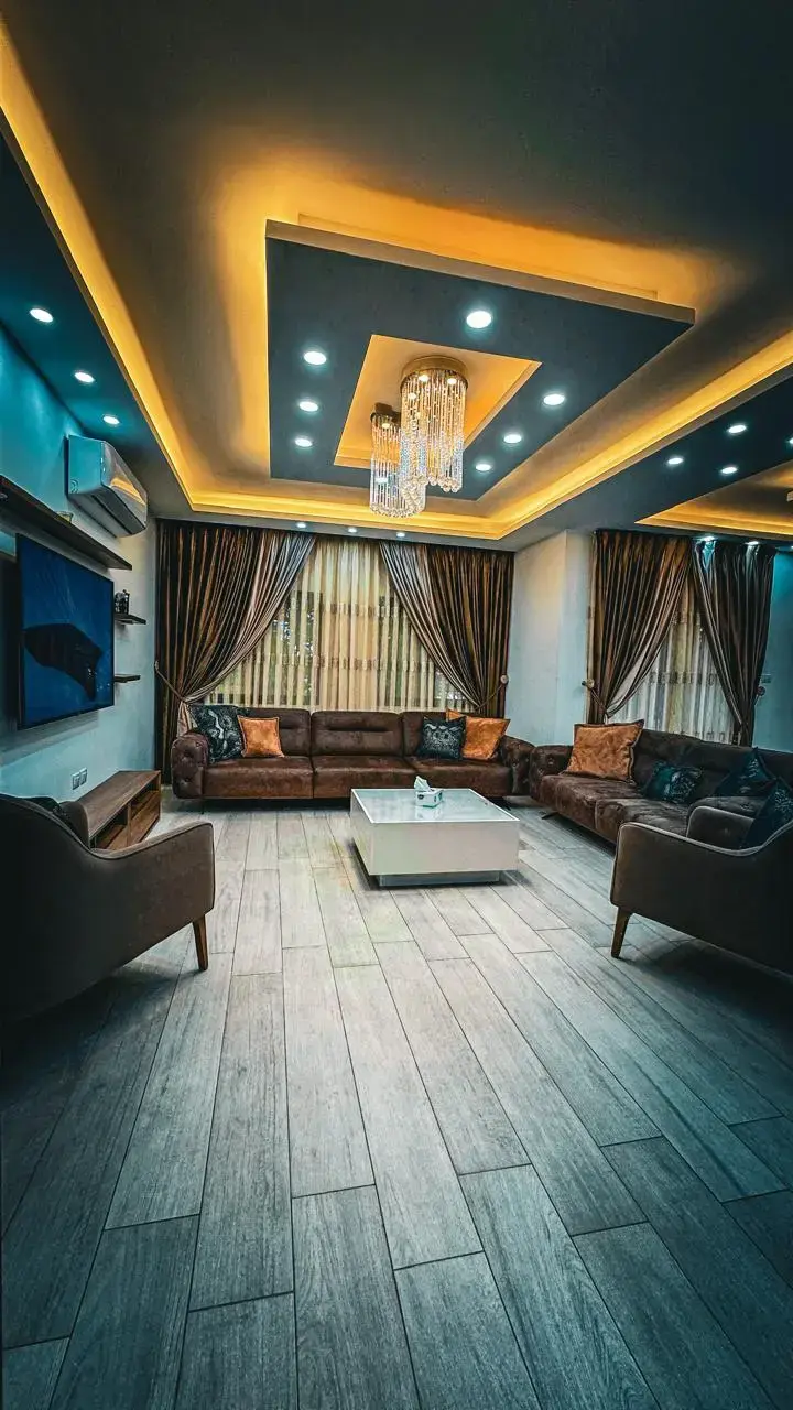 Al Jubayha furnished ground floor with garden and terrace for yearly rent