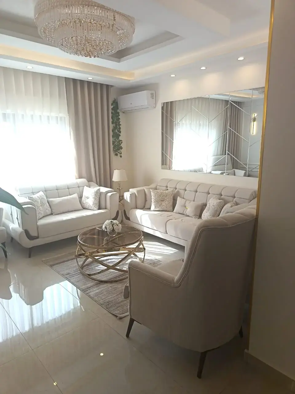Yearly lease in Telaa Al Ali: brand-new furnished 125 m² flat