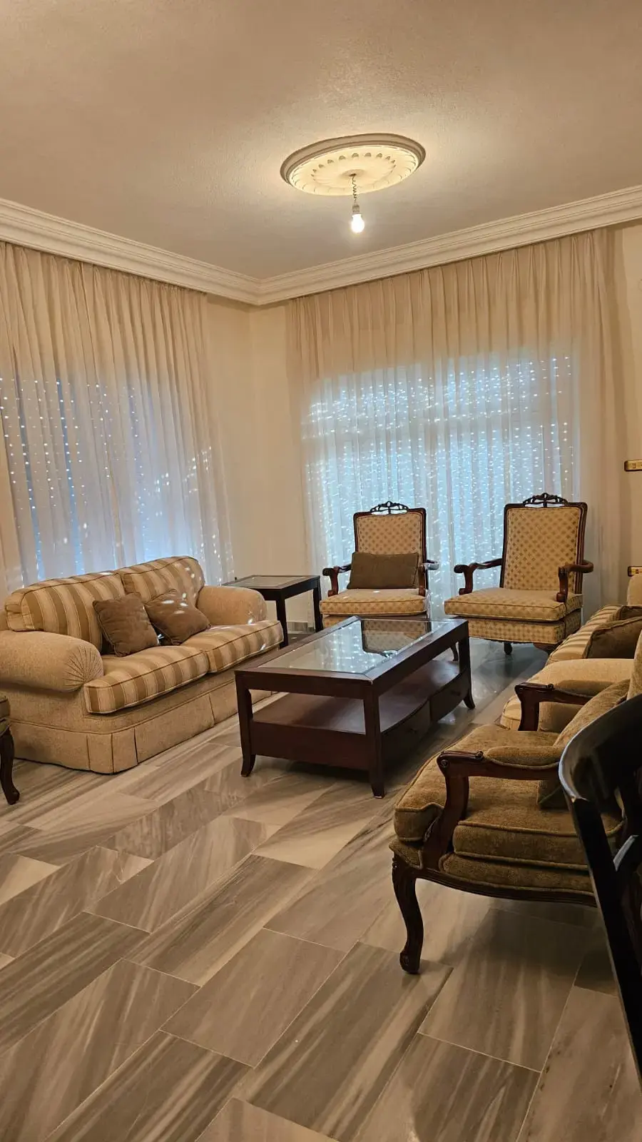 Behind Al Sultan markets in Marj Al Hamam, furnished 166 m², 2 beds, 3 baths