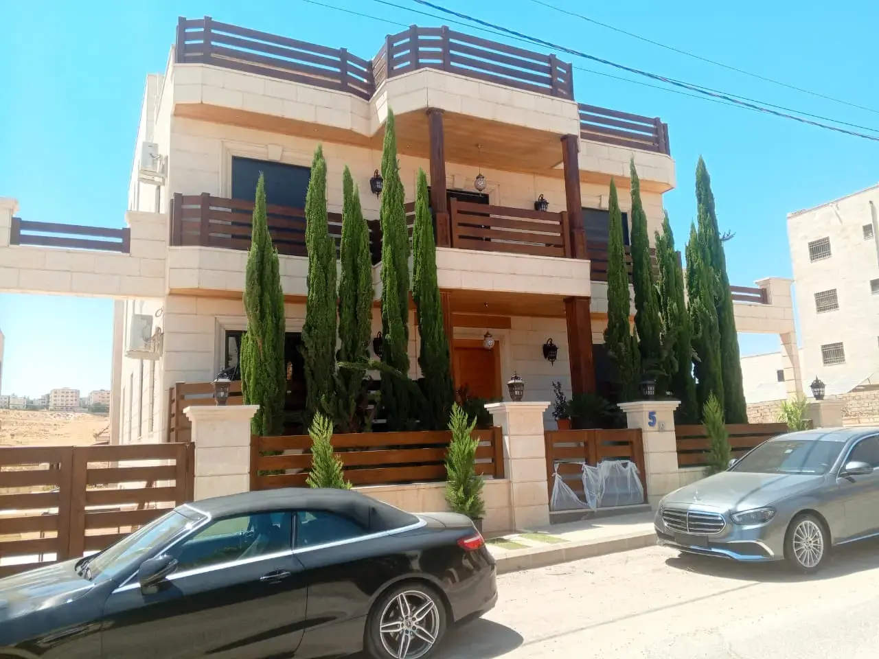 Engineers' Housing triplex in Dahiet Al Rasheed, semi-detached and sold furnished