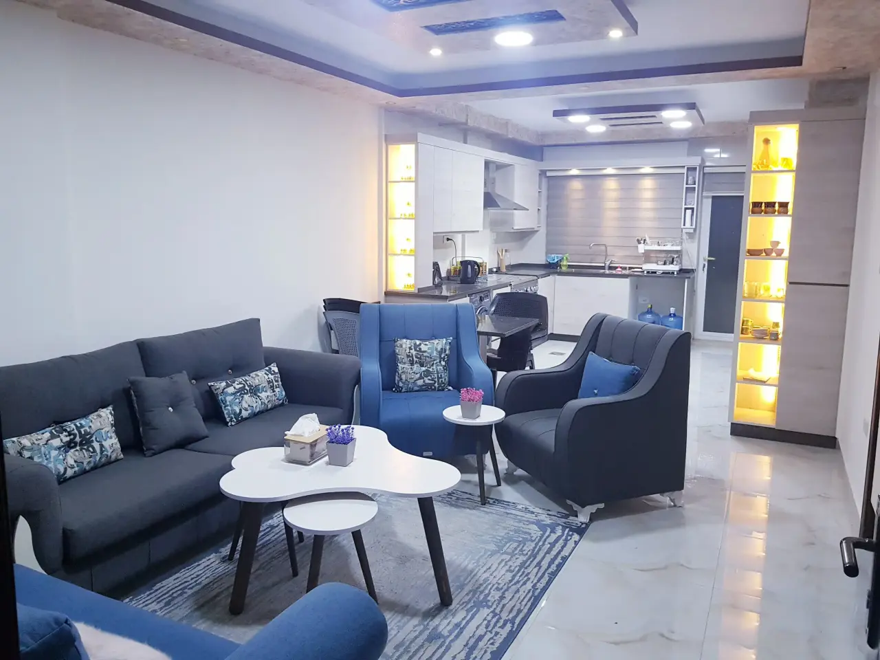 New furnished 3-bedroom apartment with private entrance for rent in Al Hay Al Sharqy, Irbid