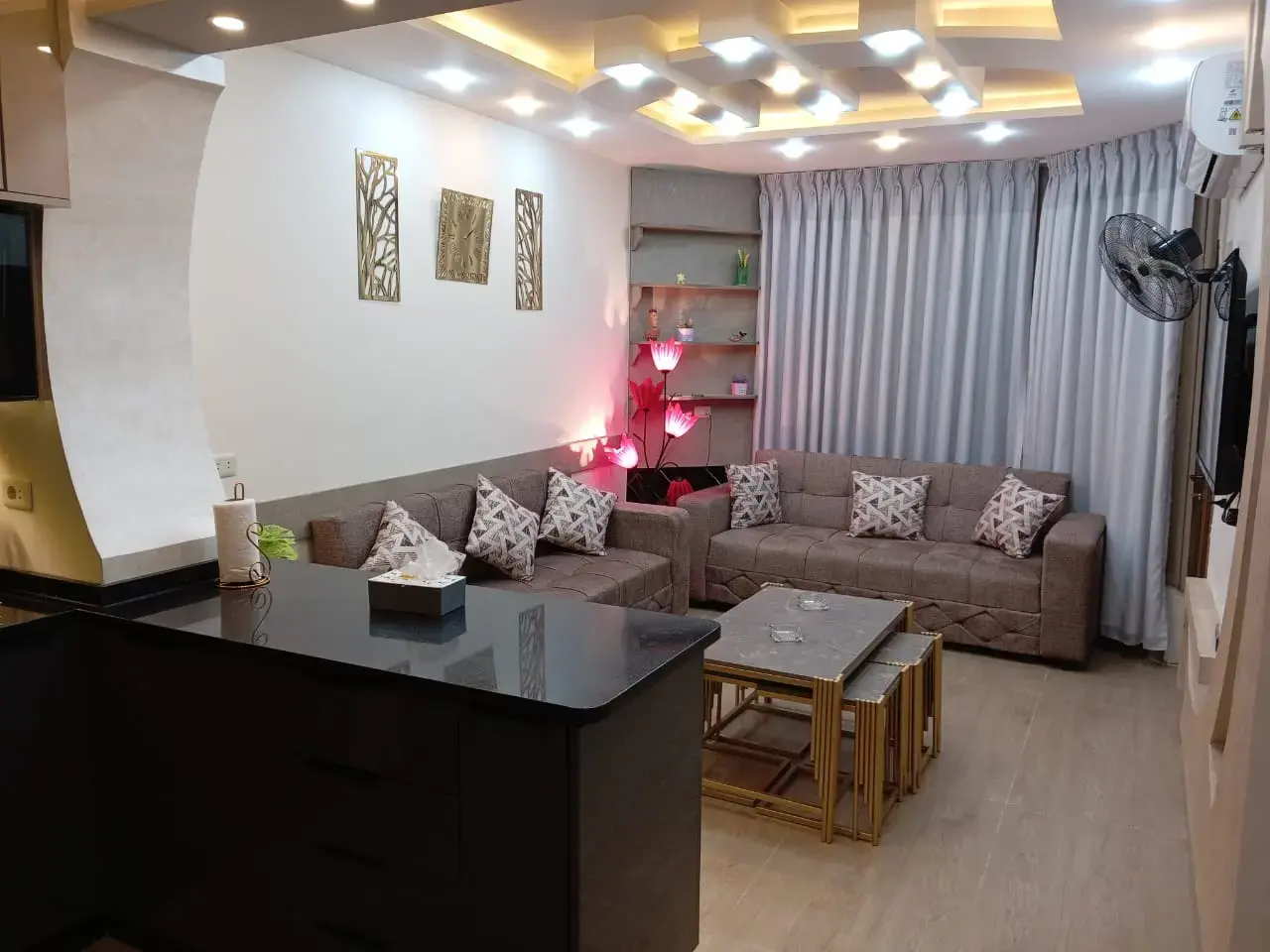 Jerash daily rental: new furnished flat with an enclosed indoor pool