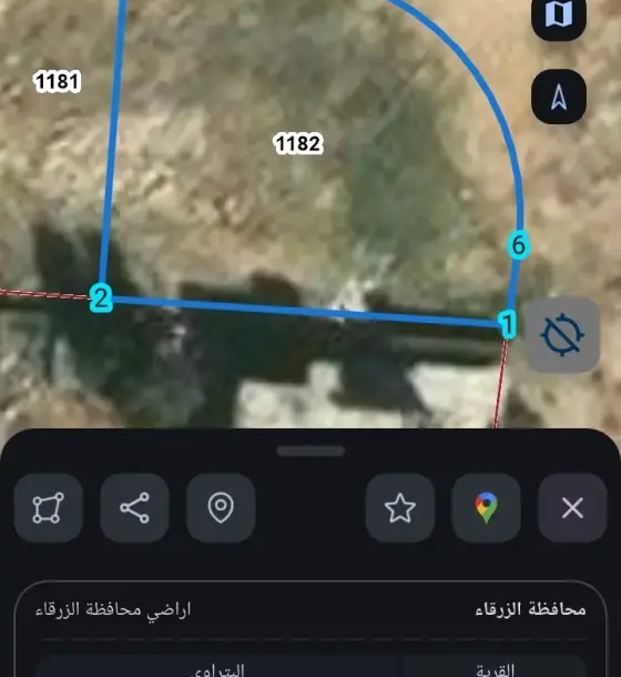 أرض 509 م² جاهزة للبناء على شارعين في حي الكوثر على طريق السخنة