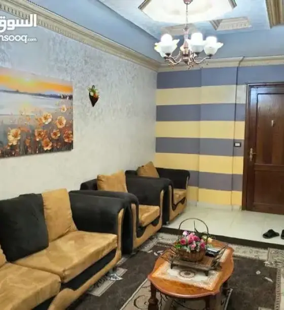 Super-deluxe furnished 75 m² ground-floor flat with 2 bedrooms behind Safeway, Irbid