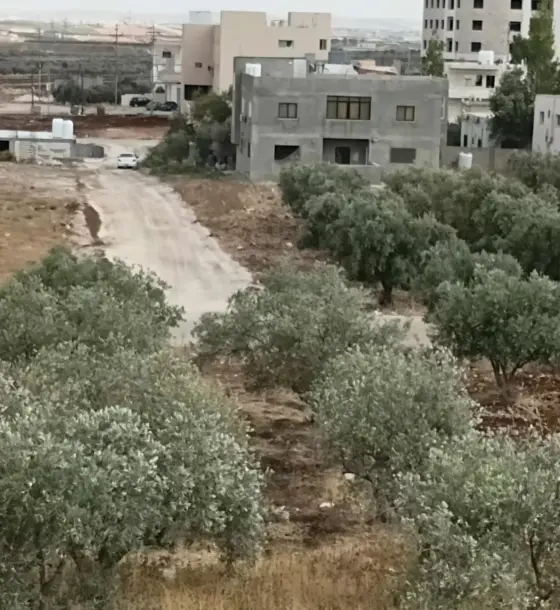 أرض 567 م² في بشرى على شارعين شرقي وجنوبي واصلها جميع الخدمات