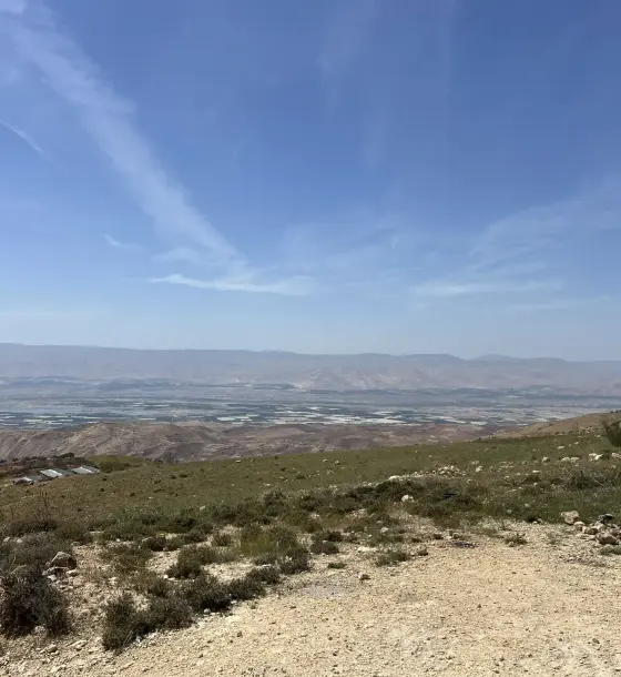 Jordan Valley views from 7,126 m² of farm land in South Al Butain, Al Maghareeb