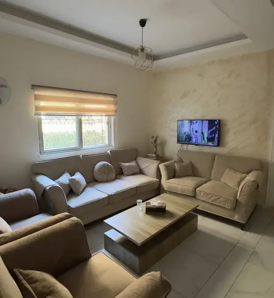 Quiet spot in Al Thera'a Al Gharbi: ground-floor flat with terrace, cash or installments