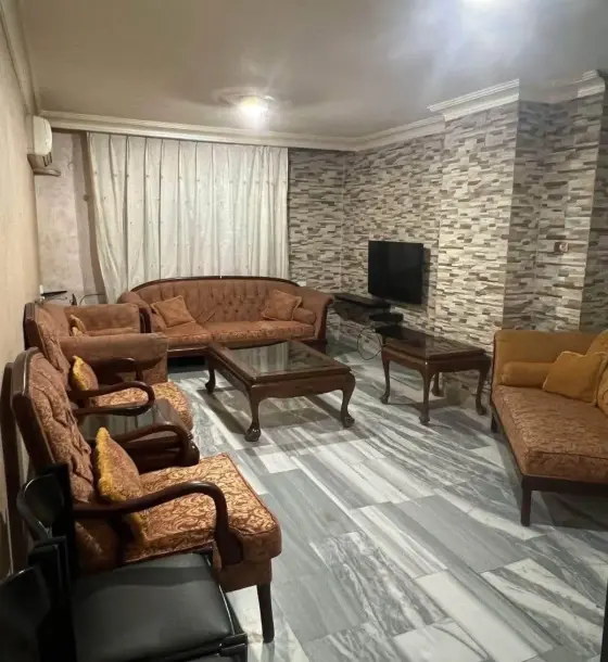 Fully furnished 3-bedroom apartment with two gardens for rent on Haroun Al Rashid St, Arjan