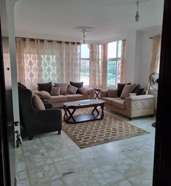 Furnished 3-bedroom apartment for daily rent behind Souq Al Sultan, Tla' Al Ali