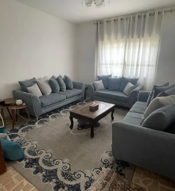 Furnished ground-floor apartment with private entrance and 2-car garage for monthly rent, Al Yadudah