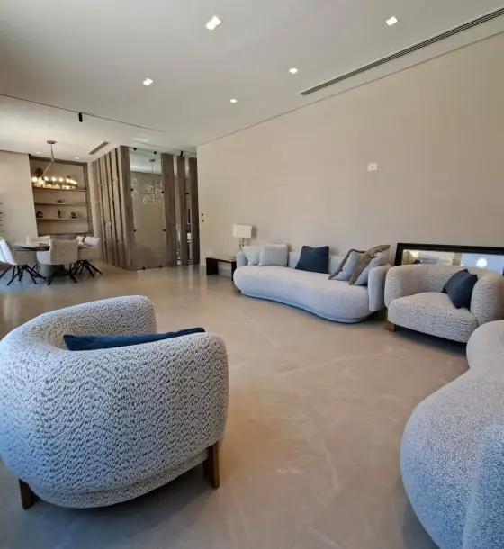 Smart-home villa in Al Dmenah, new and furnished, with pool and roof suite