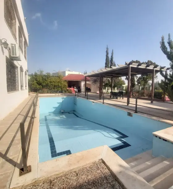 15-dunum olive farm with a villa and pool for sale in Umm Al-Amad, Al-Zaytouneh