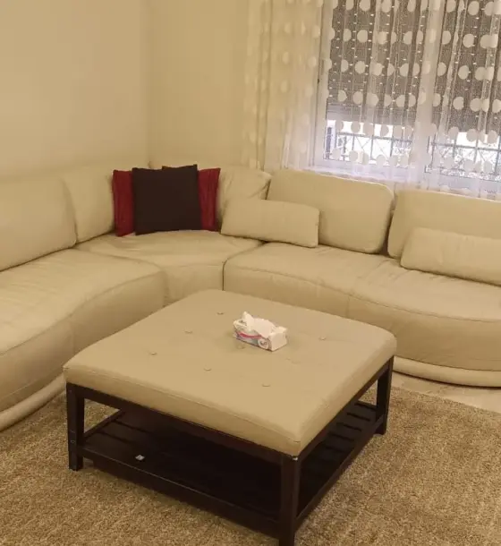Private entrance in Dahyet Al Rasheed: furnished 3-bedroom ground floor for rent