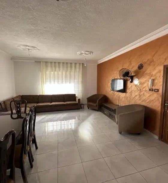Marka Al Shamaliya furnished 2-bedroom flat with an outdoor terrace for rent