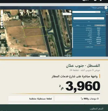 قطعة أرض تجارية تقع على طرق المطار/ طريق الخدمات #10636