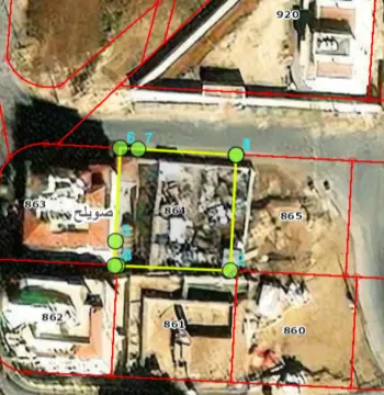 land for sale in Arqoub Khalda #4690